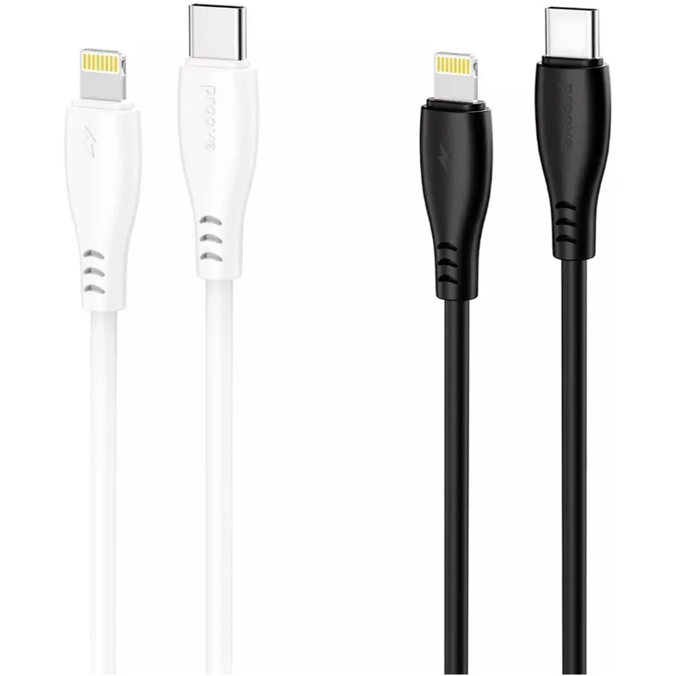 Кабель Proove Simple Silicone USB Type-C to Lightning 27W 1 м, Black (CCSS27002101) - мініатюра 2