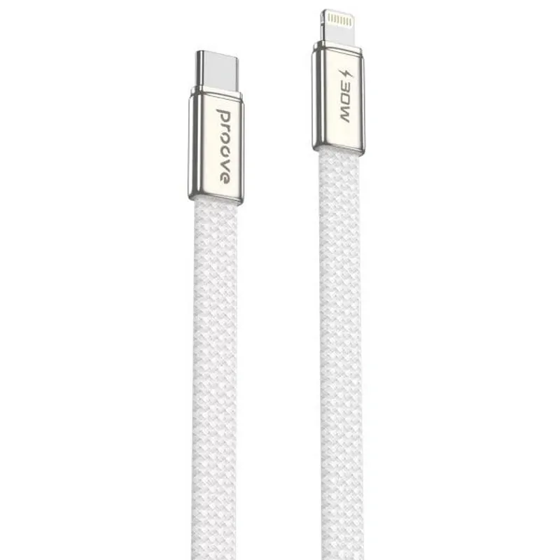 Кабель Proove AirLine USB-C - Lightning (M/M), 30W, 1 м, White (CCAI30002102) - зображення 1