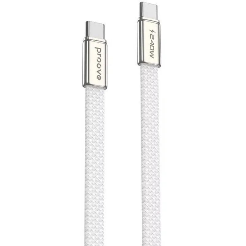 Кабель Proove AirLine USB-C - USB-C (M/M), 240W, 1.5 м, White (CCAI24002202) - зображення 1