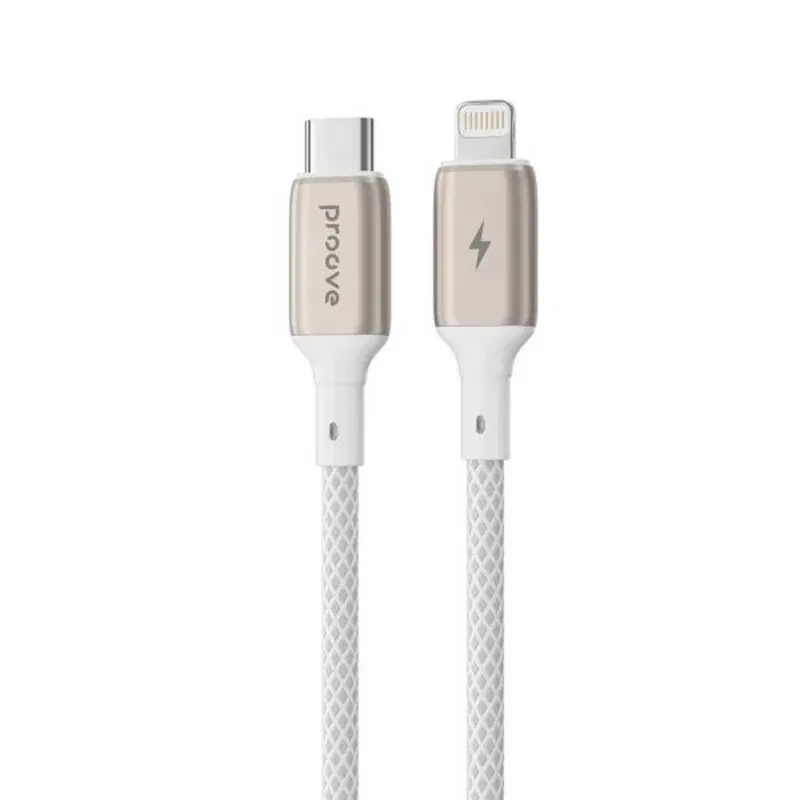 Кабель Proove Dense Metal USB-C - Lightning (M/M), 27W, 1 м, White (CCDM27002102) - зображення 1