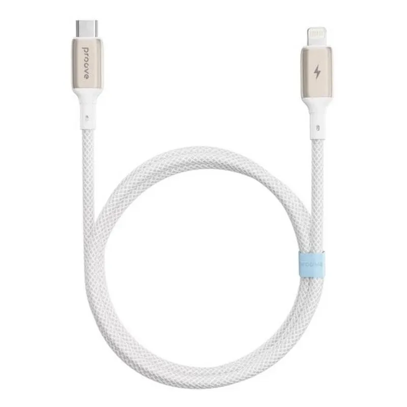 Кабель Proove Dense Metal USB-C - Lightning (M/M), 27W, 1 м, White (CCDM27002102) - мініатюра 2