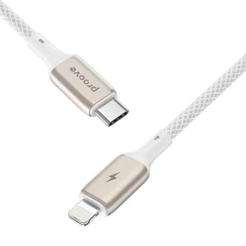 Кабель Proove Dense Metal USB-C - Lightning (M/M), 27W, 1 м, White (CCDM27002102) - мініатюра 3