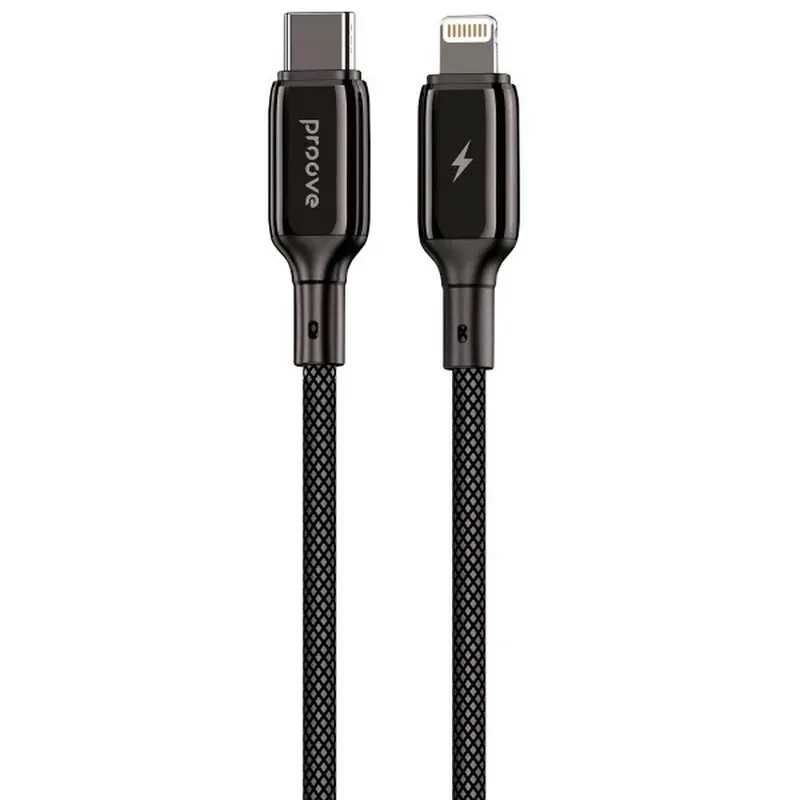 Кабель Proove Dense Metal USB-C - Lightning (M/M), 27W, 2 м, Black (CCDM27002121) - зображення 1