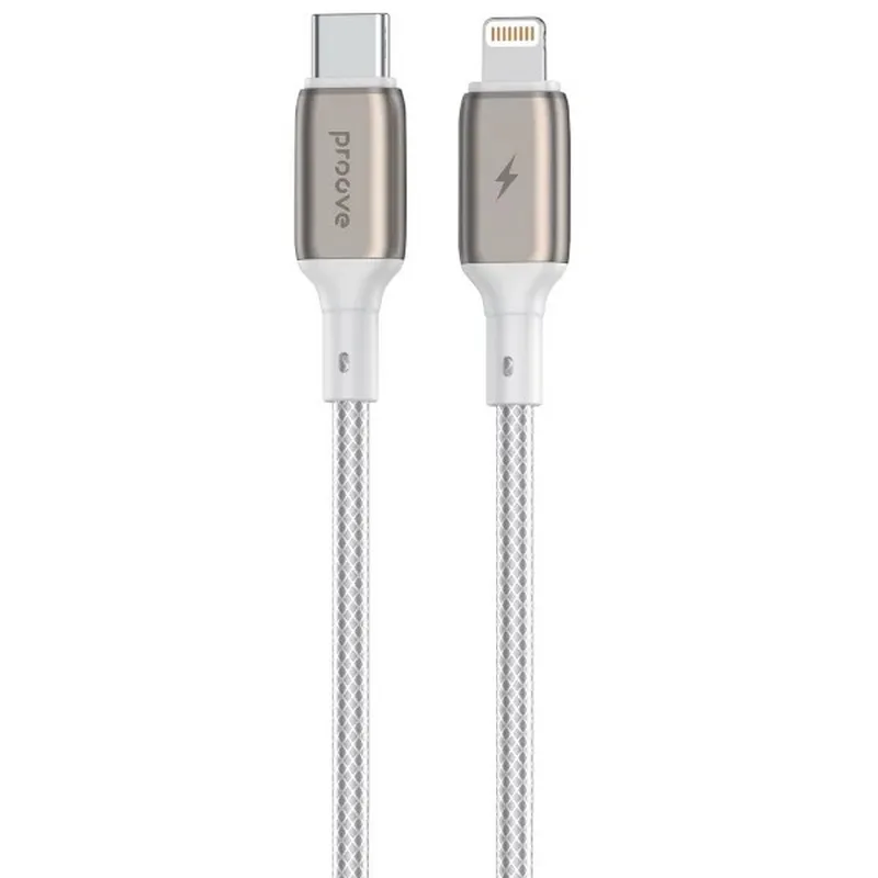 Кабель Proove Dense Metal USB-C - Lightning (M/M), 27W, 2 м, White (CCDM27002122) - зображення 1