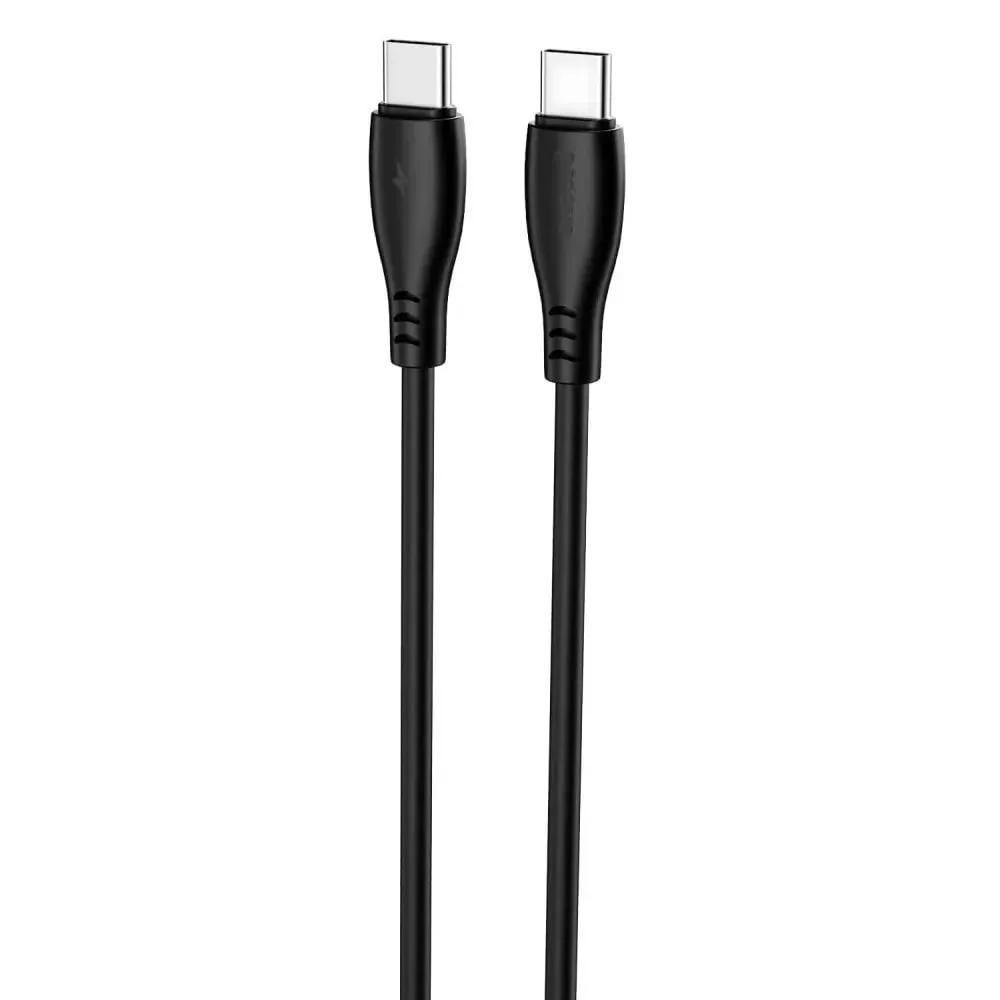 Кабель Proove Simple Silicone USB Type-C - USB Type-C (M/M), 60W, 1 м, Black (CCSI60002201) - зображення 1
