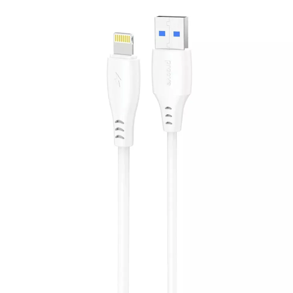 Кабель Proove Simple Silicone USB Type-A - Lightning (M/M), 1 м, White (CCSS12001102) - зображення 1