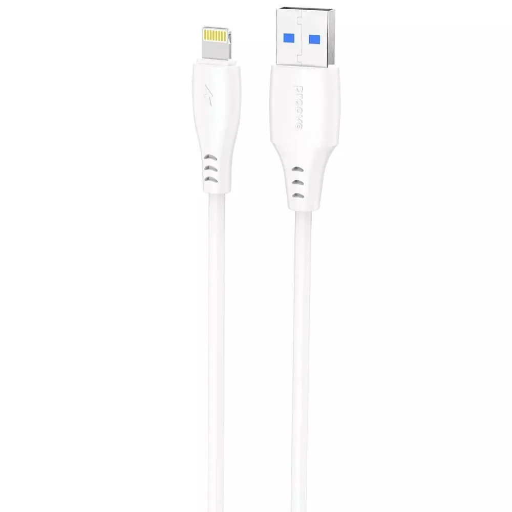 Кабель Proove Simple Silicone USB Type-A - Lightning (M/M), 2 м, White (CCSS12001122) - зображення 1