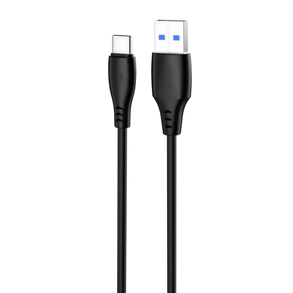 Кабель Proove Simple Silicone USB Type-A - USB Type-C (M/M), 1 м, Black (CCSS15001201) - зображення 1