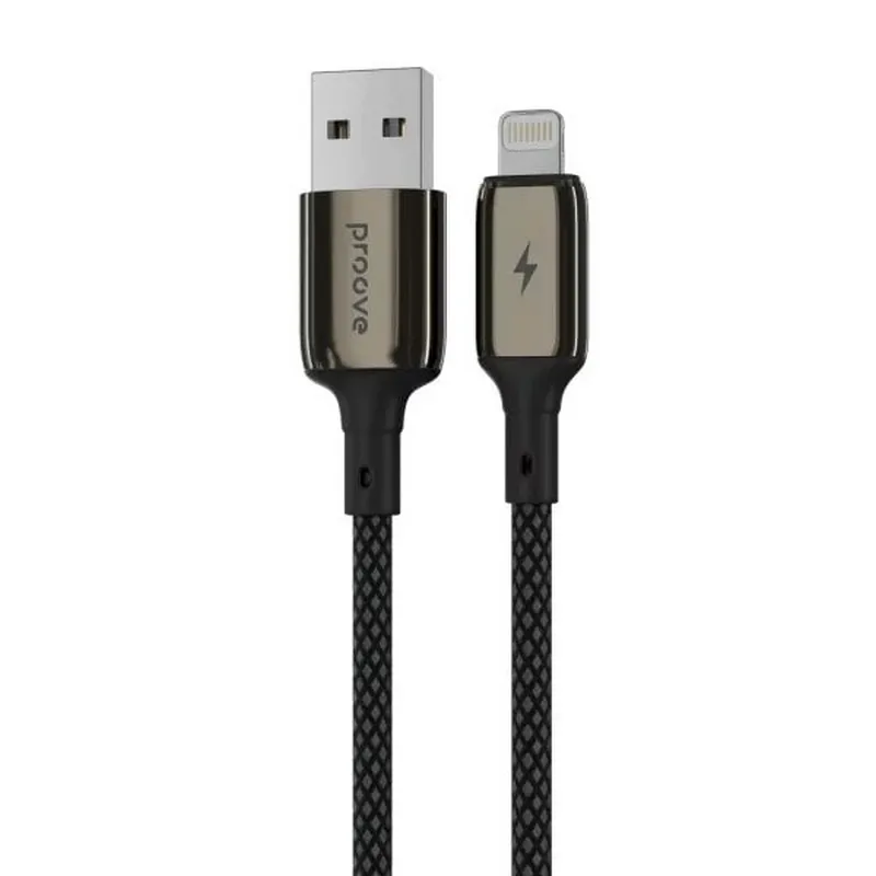 Кабель Proove Dense Metal USB - Lightning (M/M), 1 м, Black (CCDM20001101) - зображення 1
