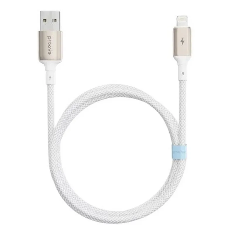 Кабель Proove Dense Metal USB - Lightning (M/M), 1 м, White (CCDM20001102) - мініатюра 2