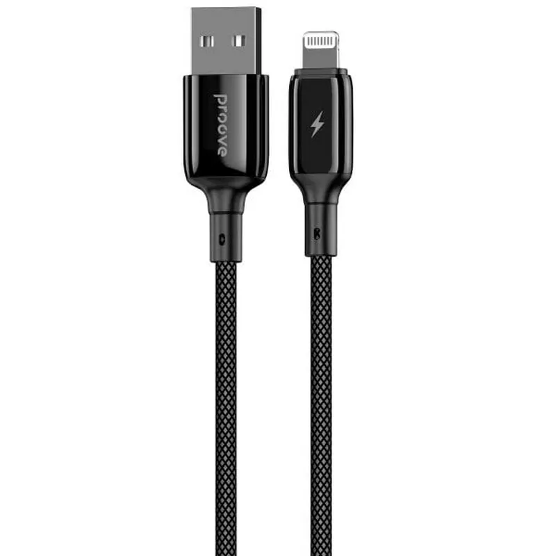 Кабель Proove Dense Metal USB - Lightning (M/M), 2 м, Black (CCDM20001121) - зображення 1