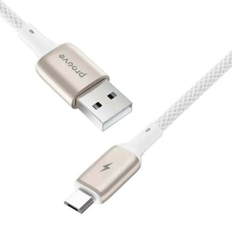 Кабель Proove Dense Metal USB - micro USB (M/M), 1 м, White (CCDM20001302) - мініатюра 2