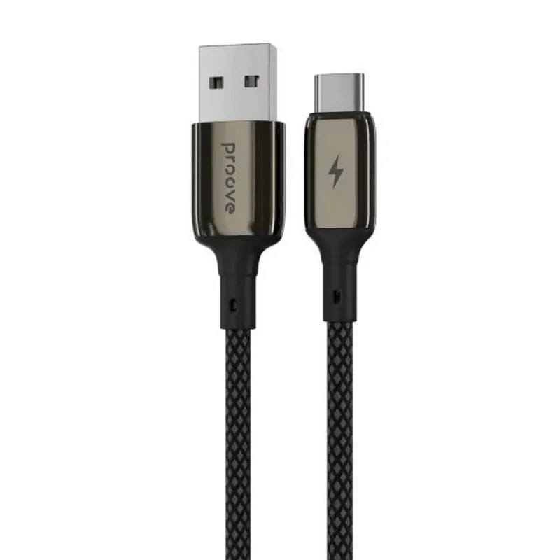 Кабель Proove Dense Metal USB - USB-C (M/M), 1 м, Black (CCDM20001201) - зображення 1