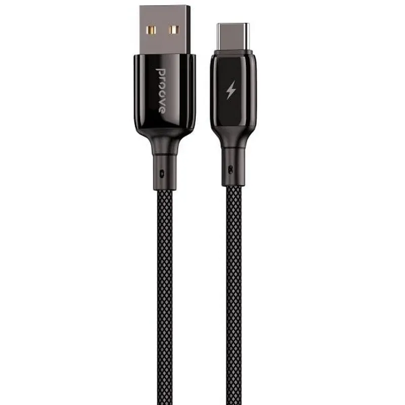 Кабель Proove Dense Metal USB - USB-C (M/M), 2 м, Black (CCDM20001221) - зображення 1