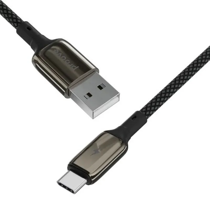 Кабель Proove Dense Metal USB - USB-C (M/M), 2 м, Black (CCDM20001221) - мініатюра 2