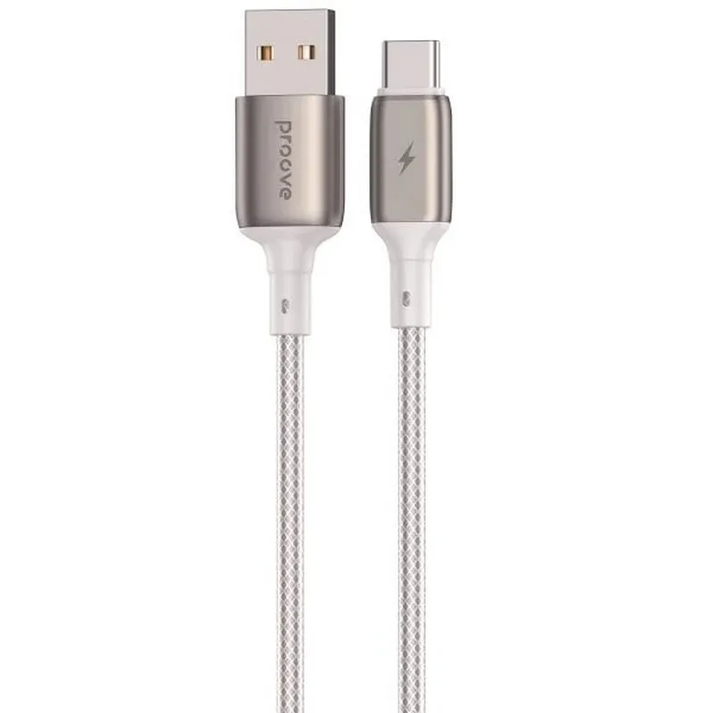 Кабель Proove Dense Metal USB - USB-C (M/M), 2 м, White (CCDM20001222) - зображення 1