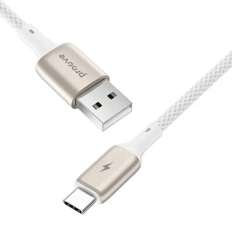Кабель Proove Dense Metal USB - USB-C (M/M), 2 м, White (CCDM20001222) - мініатюра 2