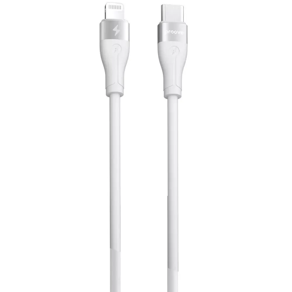 Кабель Proove Soft Silicone USB Type-C - Lightning (M/M), 27W, 2 м, White (CCSO27002122) - зображення 1