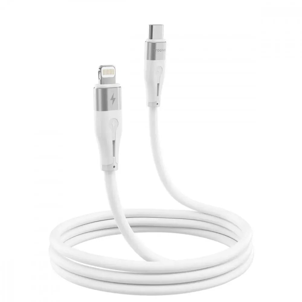 Кабель Proove Soft Silicone USB Type-C - Lightning (M/M), 27W, 2 м, White (CCSO27002122) - мініатюра 2