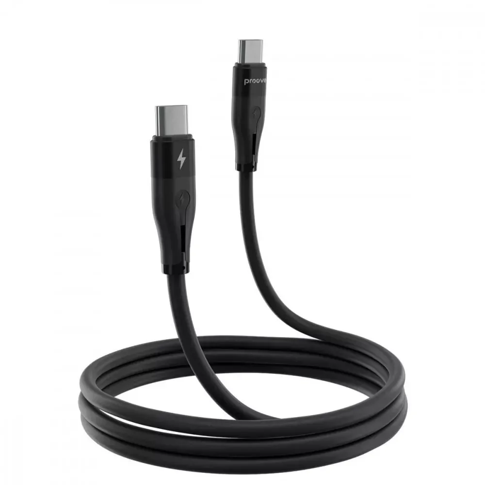 Кабель Proove Soft Silicone USB Type-C - USB Type-C (M/M), 60W, 2 м, Black (CCSO60002221) - мініатюра 2