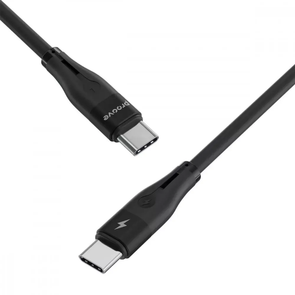 Кабель Proove Soft Silicone USB Type-C - USB Type-C (M/M), 60W, 2 м, Black (CCSO60002221) - мініатюра 4