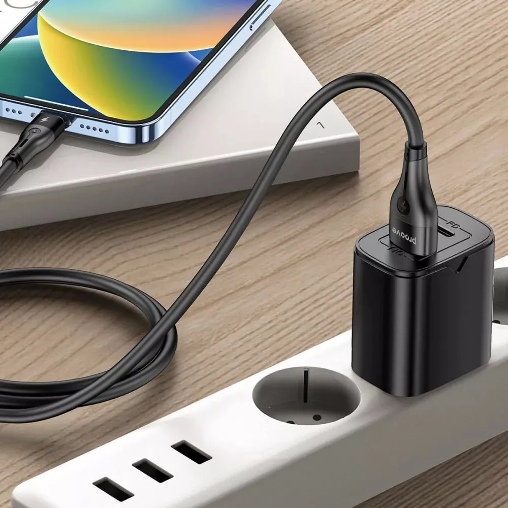 Кабель Proove Soft Silicone USB Type-A - Lightning (M/M), 1 м, Black (CCSO20001101) - мініатюра 5