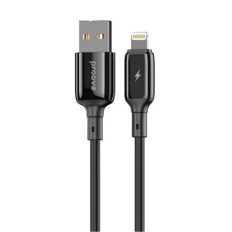 Кабель Proove Flex Metal USB - Lightning (M/M), 1 м, Black (CCFM20001101) - зображення 1