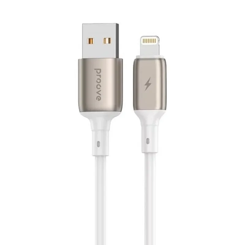 Кабель Proove Flex Metal USB - Lightning (M/M), 1 м, White (CCFM20001102) - зображення 1