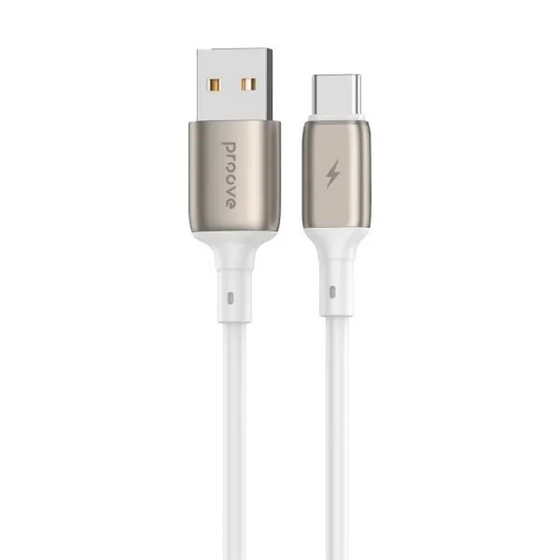 Кабель Proove Flex Metal USB - USB-C (M/M), 1 м, White (CCFM20001202) - зображення 1