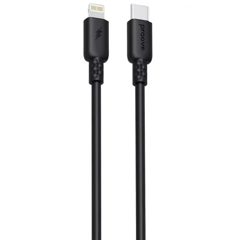 Кабель Proove GridLine USB-C - Lightning (M/M), 27W, 1 м, Black (CCGL27002101) - зображення 1