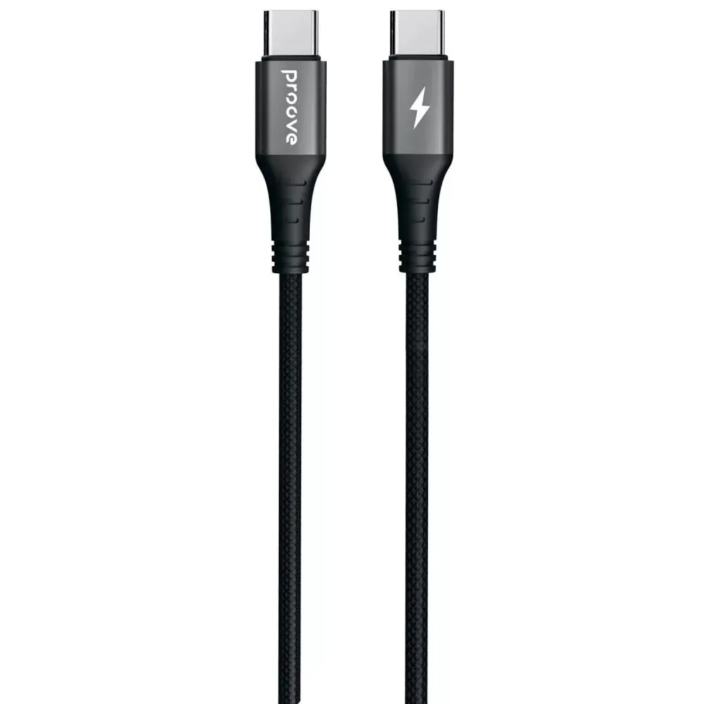Кабель Proove WireX USB Type-C - USB Type-C (M/M), 60W, 2 м, Black (CCWX60002221) - зображення 1