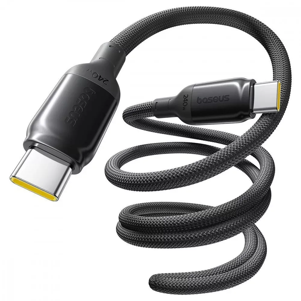 Кабель Baseus PicoGo USB Type-C - USB Type-C (M/M), 240W, 1 м, Black (E0423300) - мініатюра 2