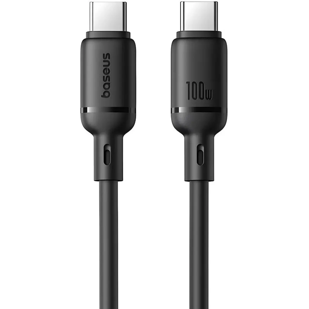 Кабель Baseus Silky Series Fast Charging USB Type-C - USB Type-C (M/M), 100W, 1 м, Black (P10377704113-00) - мініатюра 2