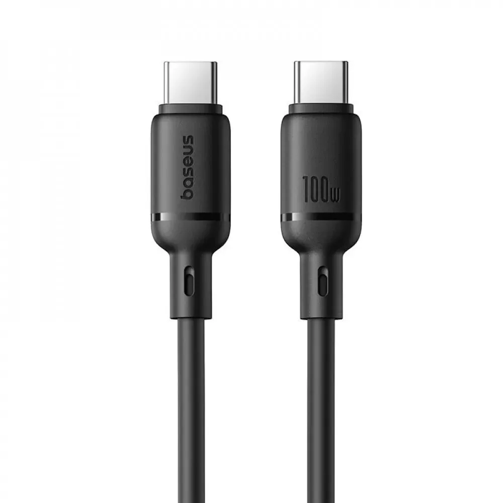 Кабель Baseus Silky Series Fast Charging USB Type-C - USB Type-C (M/M), 100W, 2 м, Black (P10377704113-01) - мініатюра 4