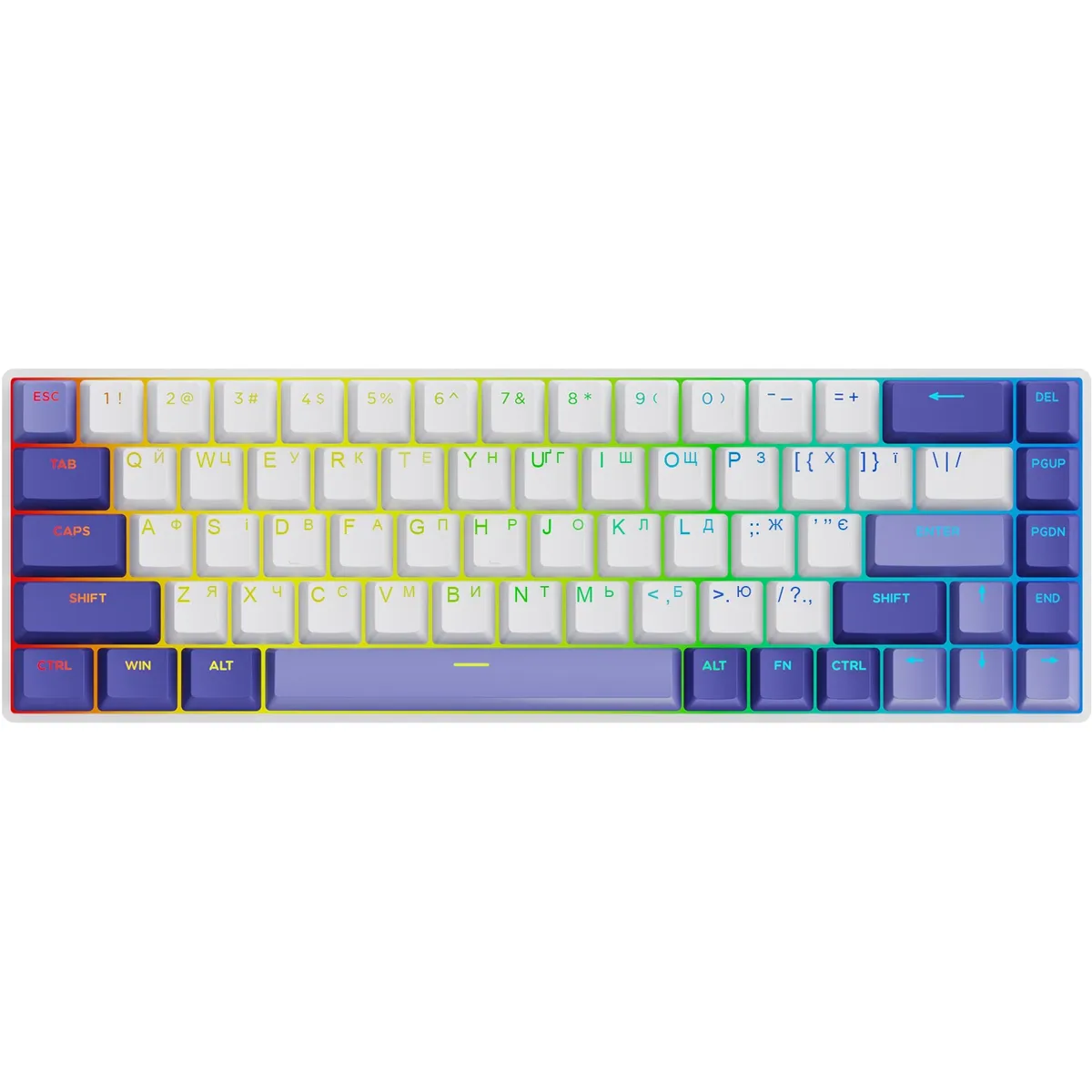 Клавіатура Proove Gaming Cyrex White/Purple - зображення 1
