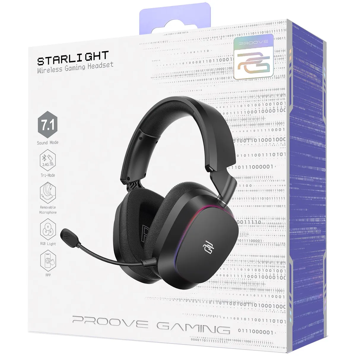 Bluetooth-гарнітура Proove Gaming Starlight (APP) Black (WHSR00020016) - мініатюра 9