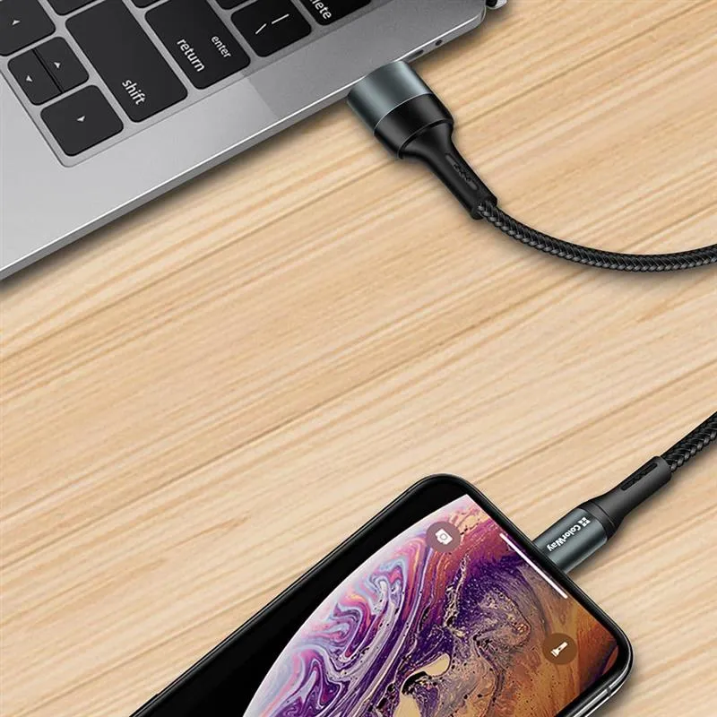 Кабель ColorWay USB - micro USB (M/M), Nylon, 2.4 А, 1 м, Black (CW-CBUM045-BK) - мініатюра 8