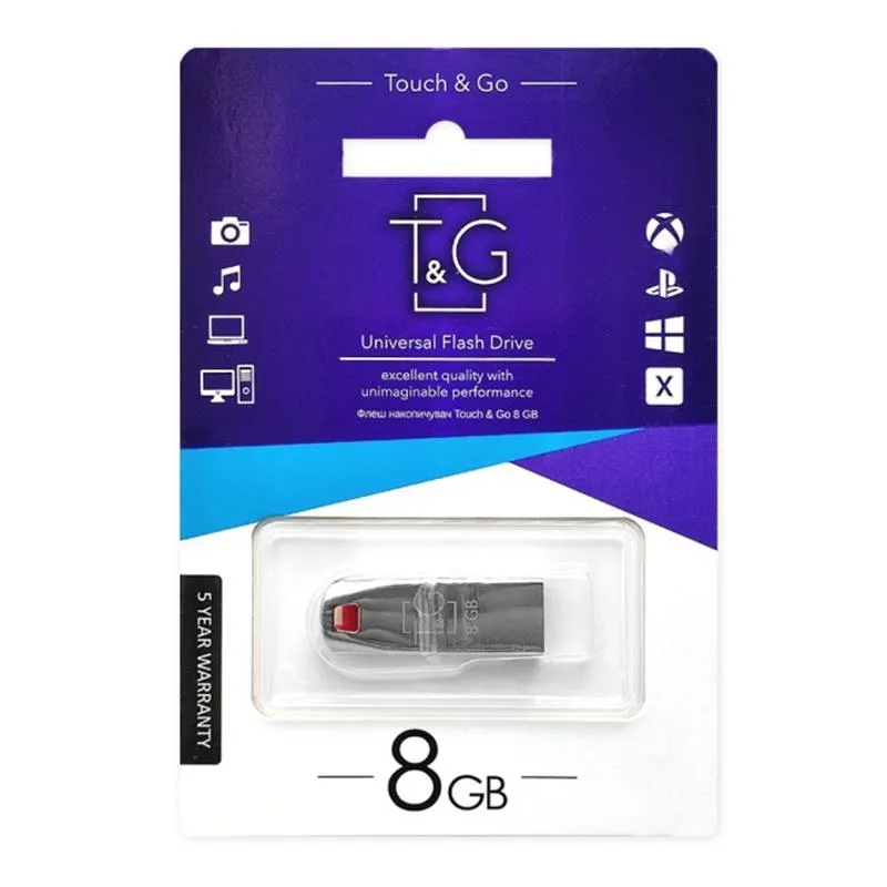 Флеш-накопичувач USB 8GB T&G 115 Stylish Series (TG115-8G) - мініатюра 3