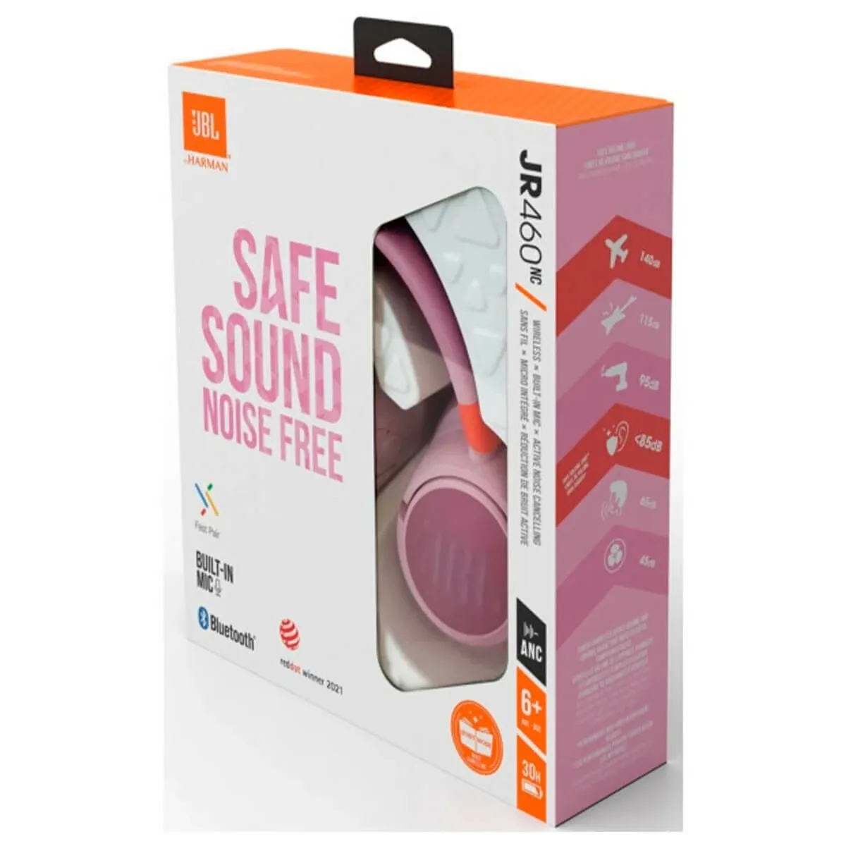 Bluetooth-гарнітура JBL JR 460NC Pink (JBLJR460NCPIK) - мініатюра 8