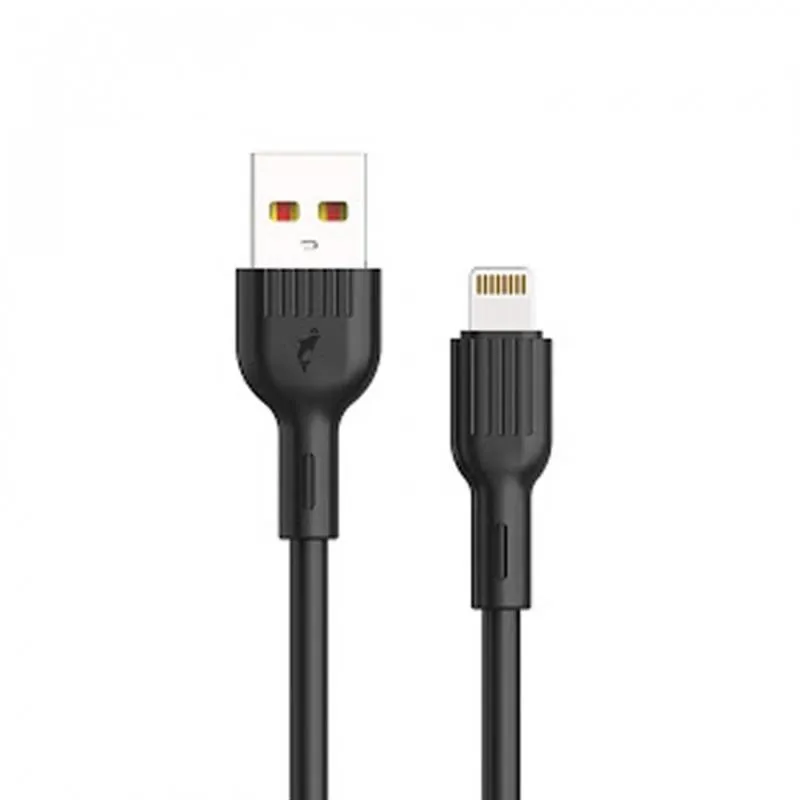 Кабель SkyDolphin S03L USB - Lightning (M/M), 1 м, Black (USB-000416) - зображення 1