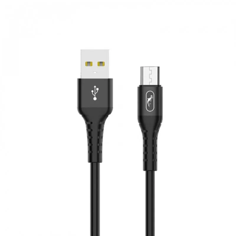 Кабель SkyDolphin S05V TPE Frost Line USB - micro USB (M/M), 1 м, Black (USB-000553) - зображення 1