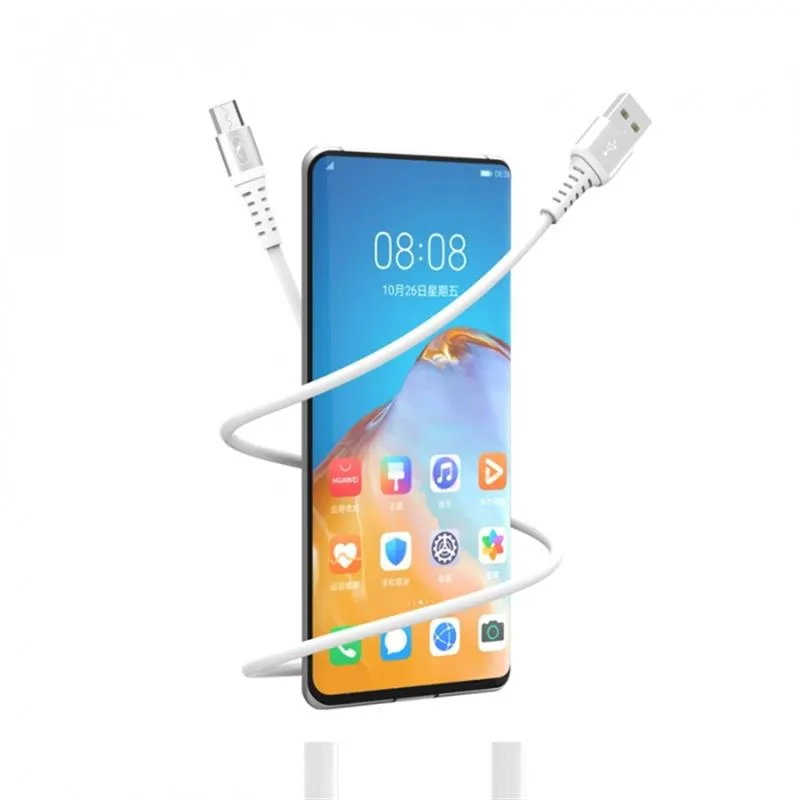 Кабель SkyDolphin S05V TPE Frost Line USB - micro USB (M/M), 1 м, White (USB-000552) - мініатюра 2