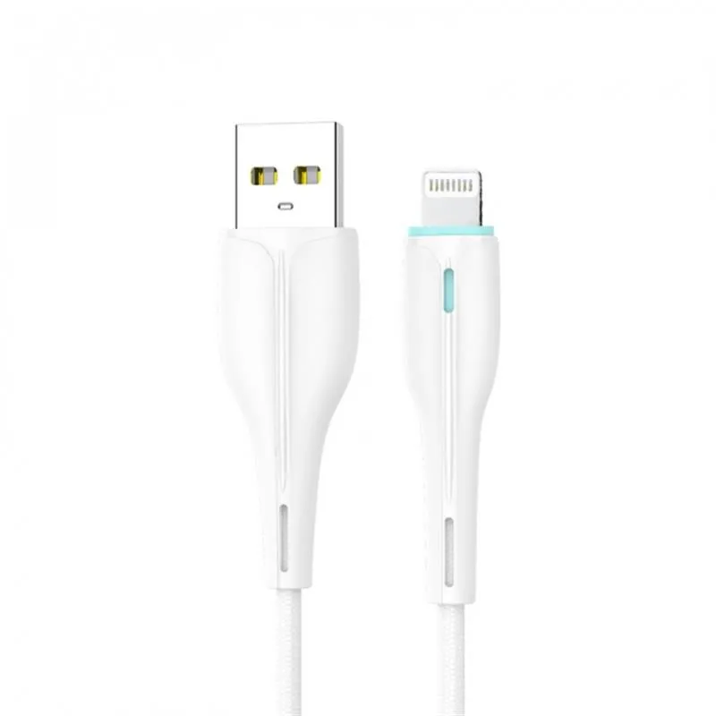 Кабель SkyDolphin S48L USB - Lightning (M/M), 1 м, White (USB-000423) - зображення 1