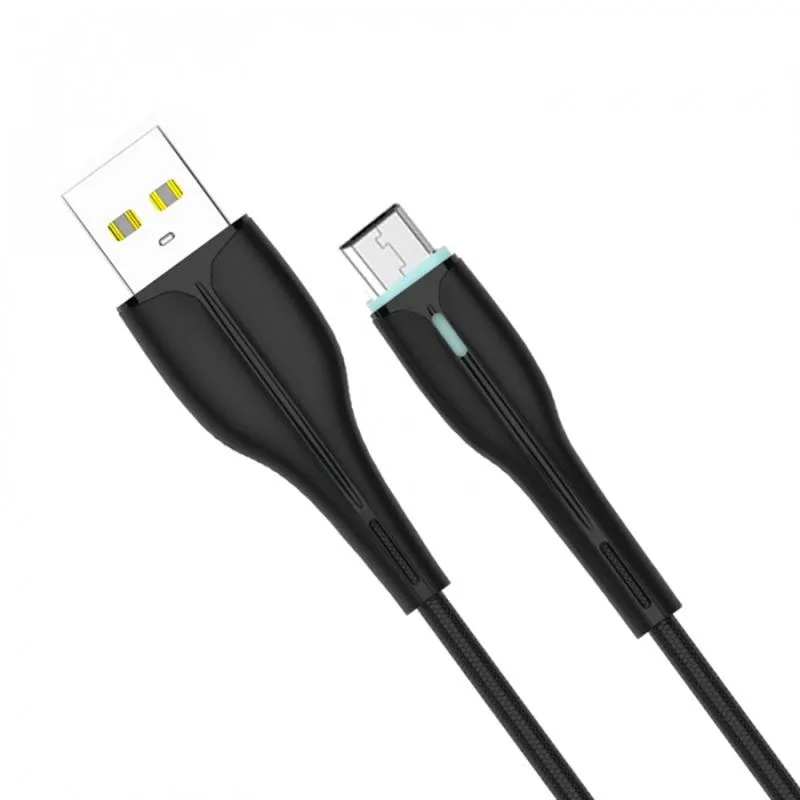 Кабель SkyDolphin S48V USB - micro USB (M/M), 1 м, Black (USB-000426) - мініатюра 2