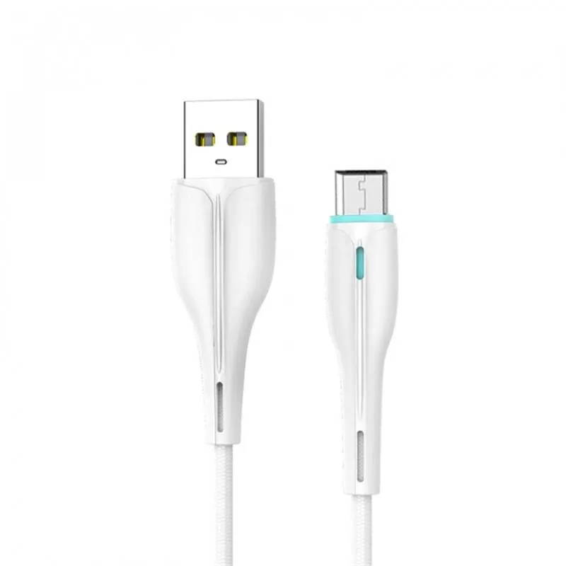 Кабель SkyDolphin S48V USB - micro USB (M/M), 1 м, White (USB-000427) - зображення 1
