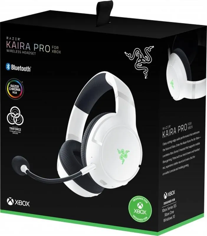 Бездротова гарнітура Razer Kaira Pro for Xbox White (RZ04-03470300-R3M1) - мініатюра 6