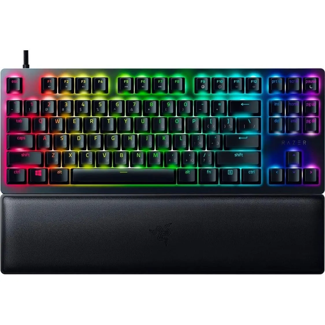 Клавіатура Razer Huntsman V2 TKL Purple Switch Black (RZ03-03941400-R3R1) - мініатюра 5