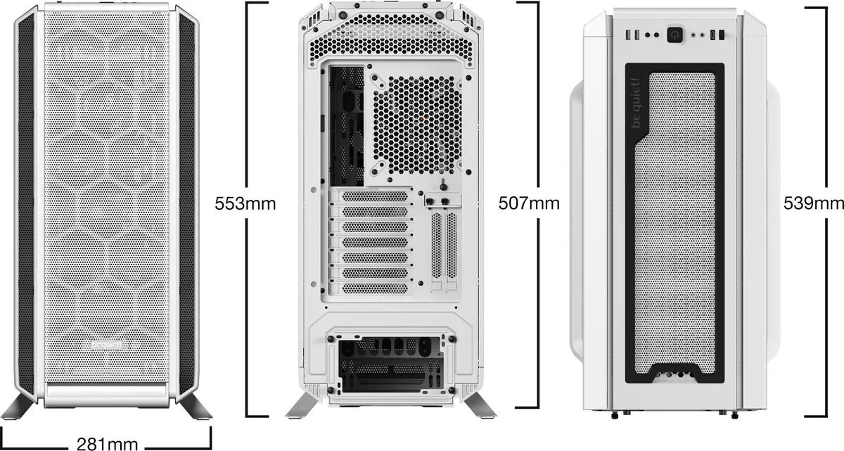 Корпус be quiet! Silent Base 802 White (BG040) без БЖ - мініатюра 9