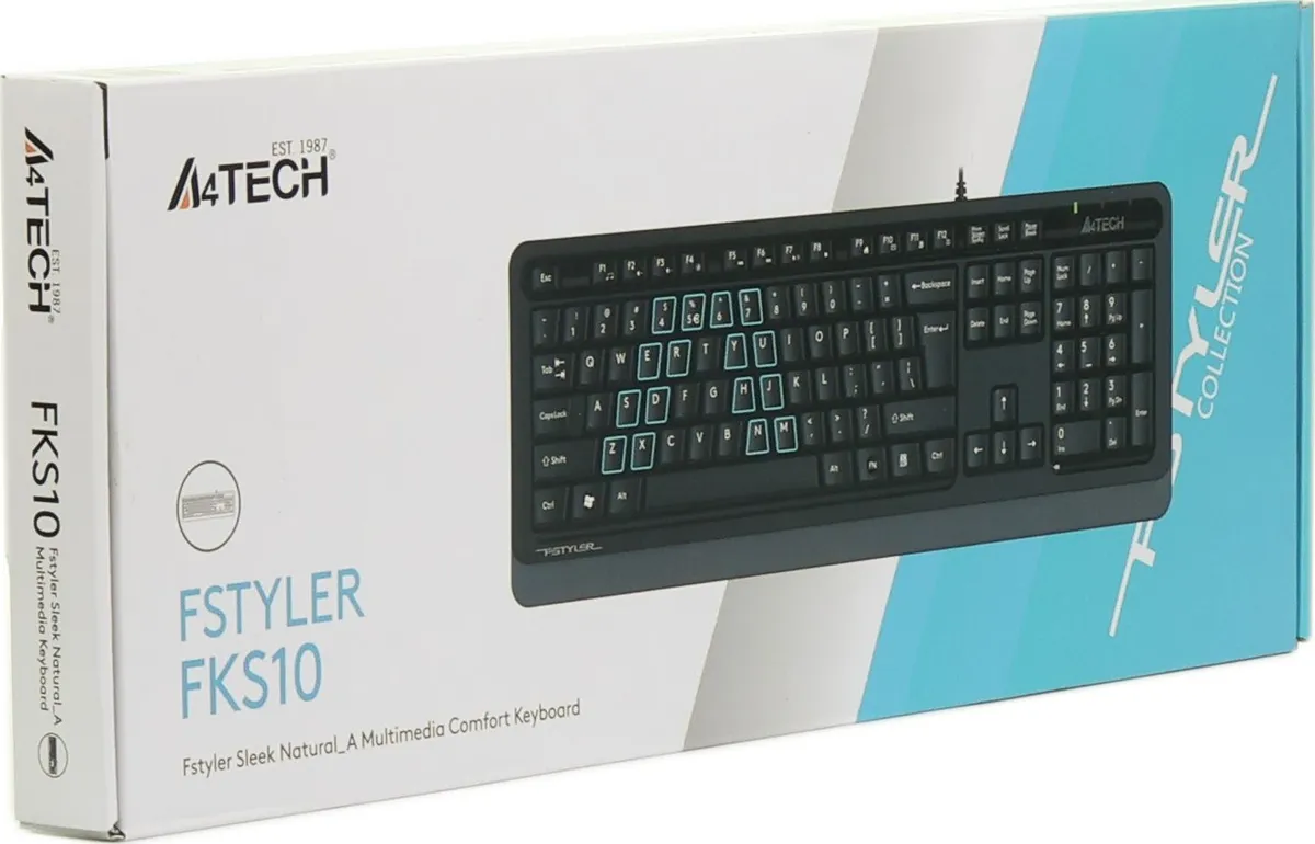 Клавіатура A4Tech Fstyler FKS10 Grey - мініатюра 11