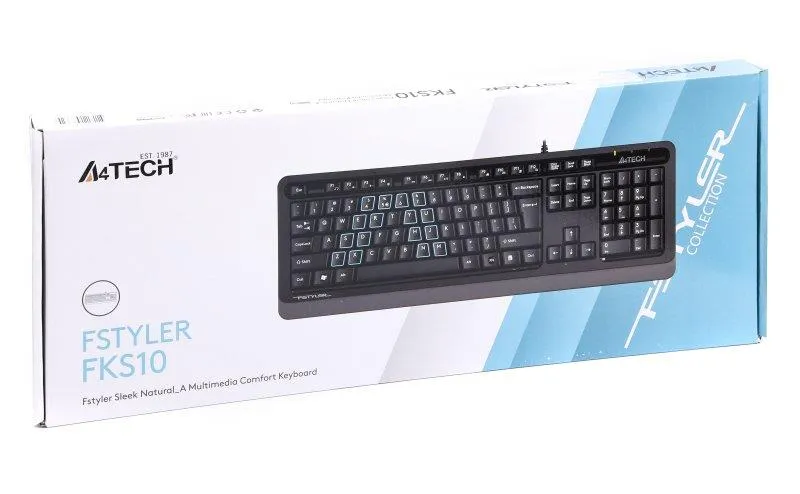 Клавіатура A4Tech Fstyler FKS10 Grey - мініатюра 4